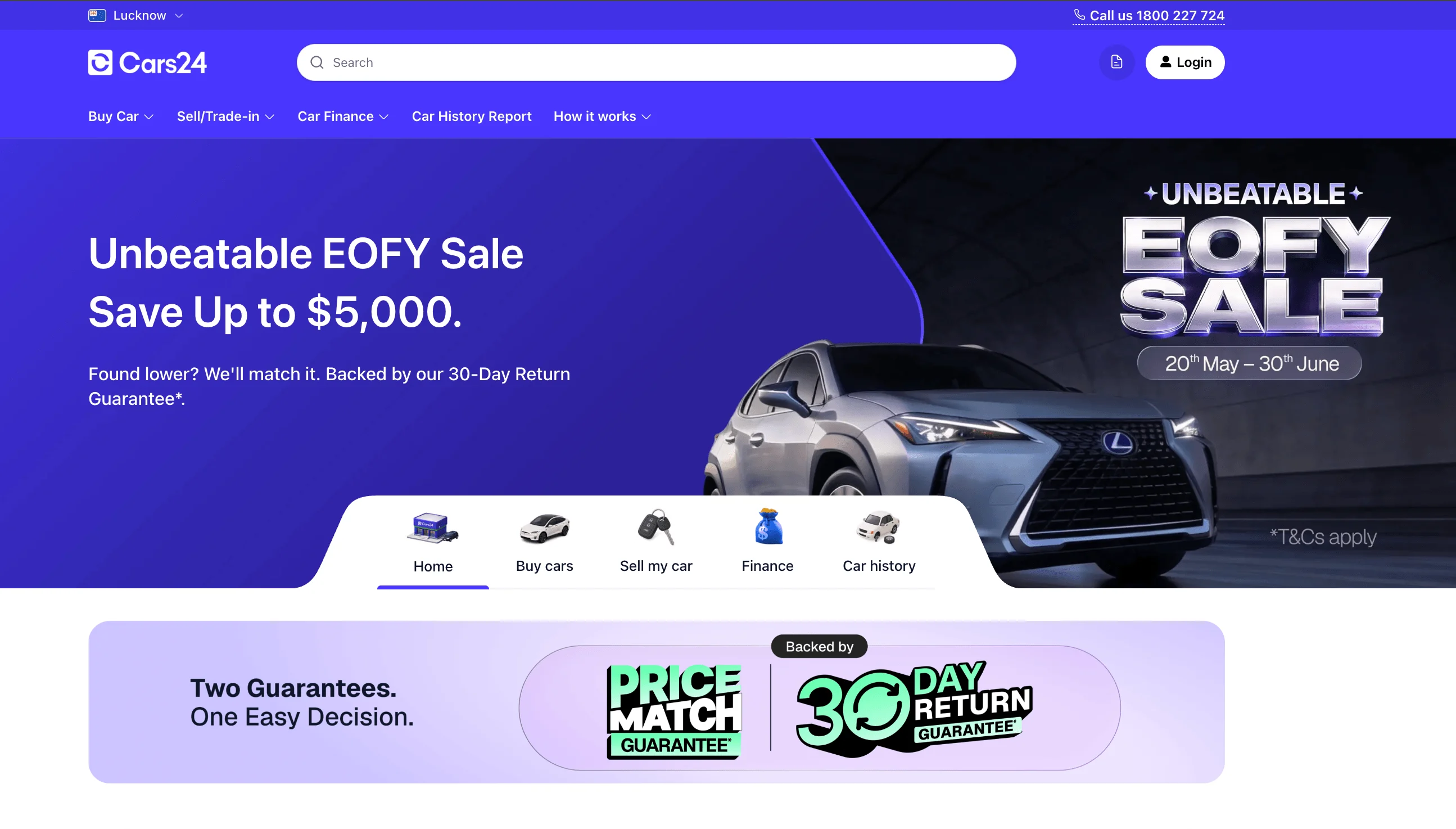 Cars24 website