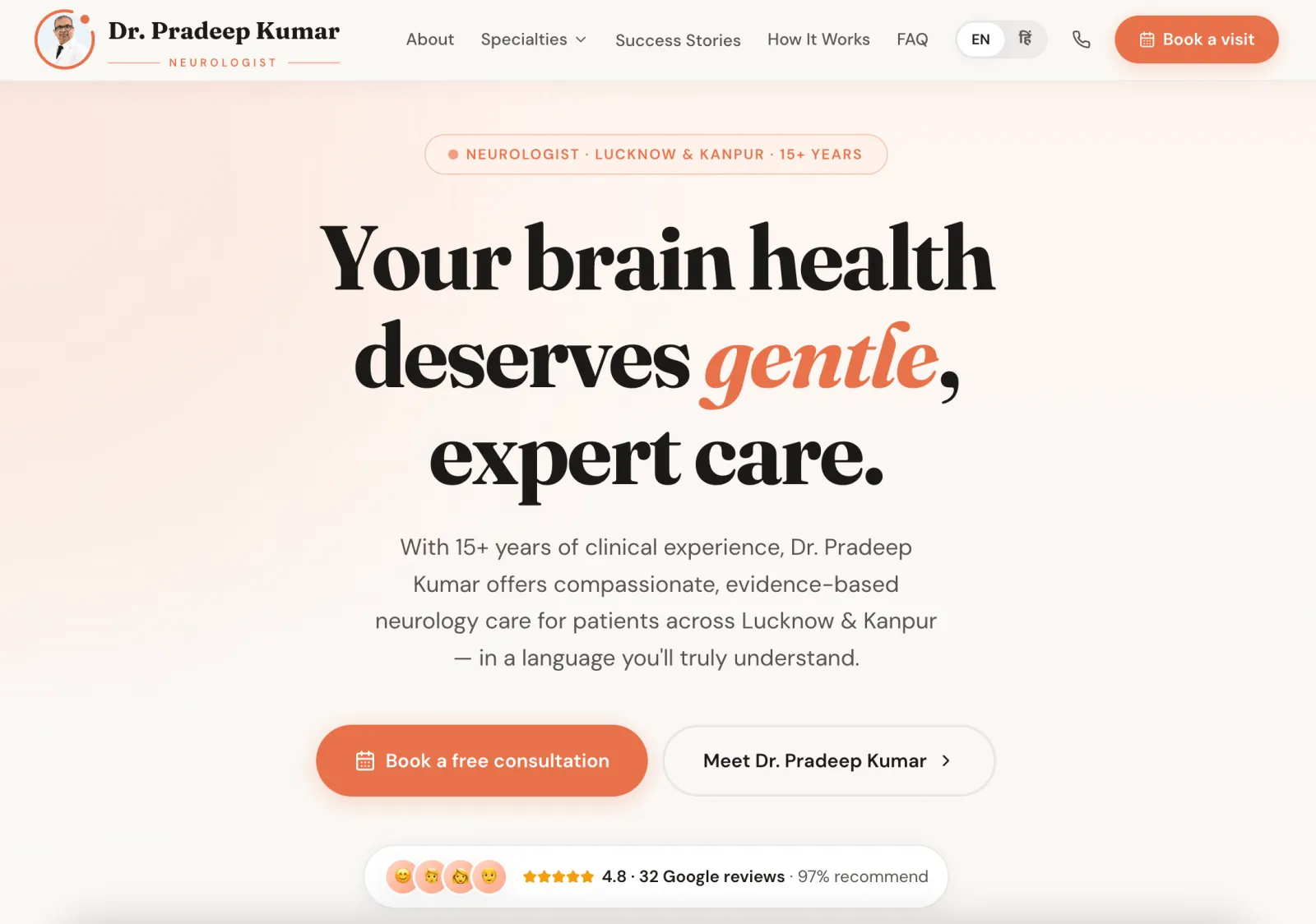 Dr. Pradeep Kumar website